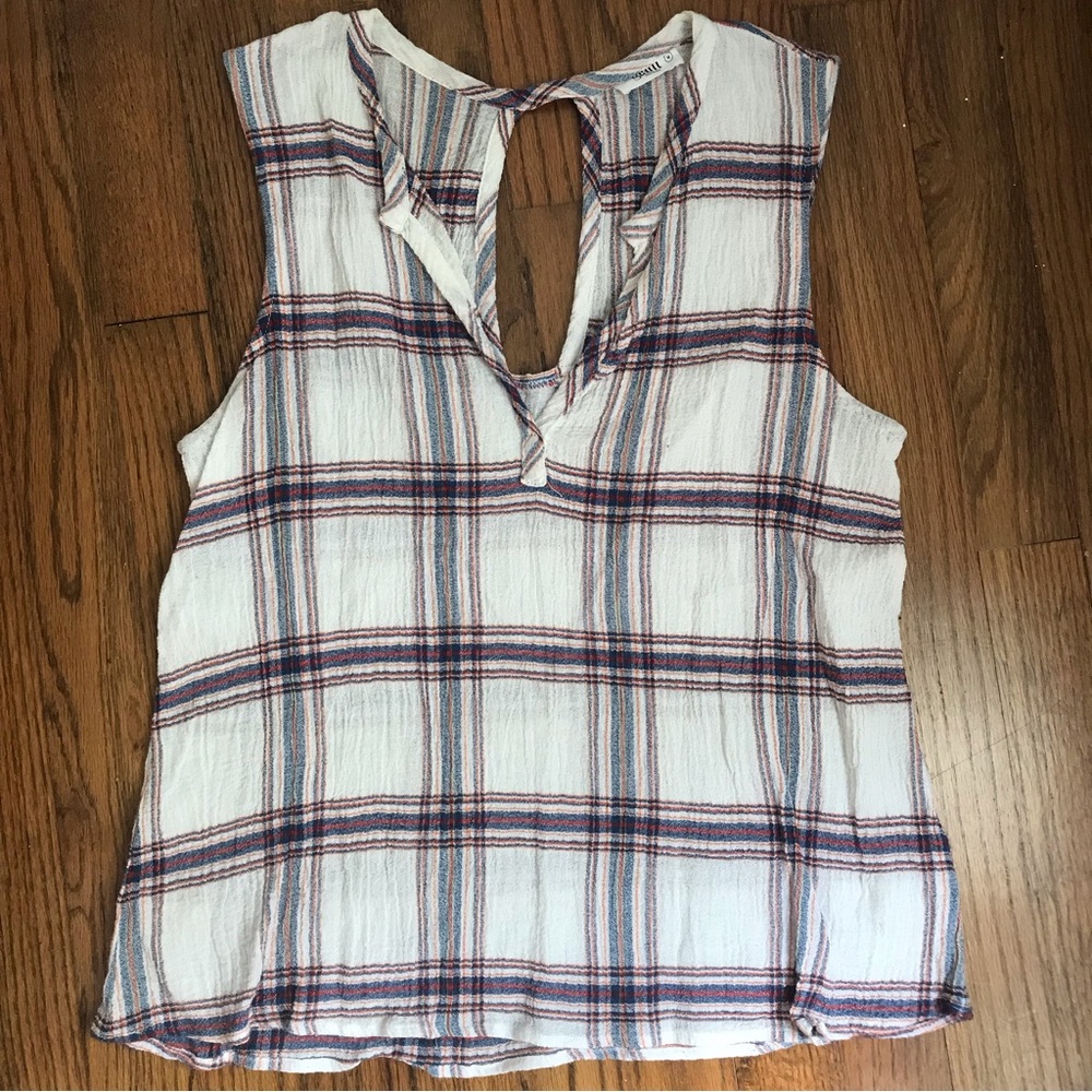Plaid Print Tank Top